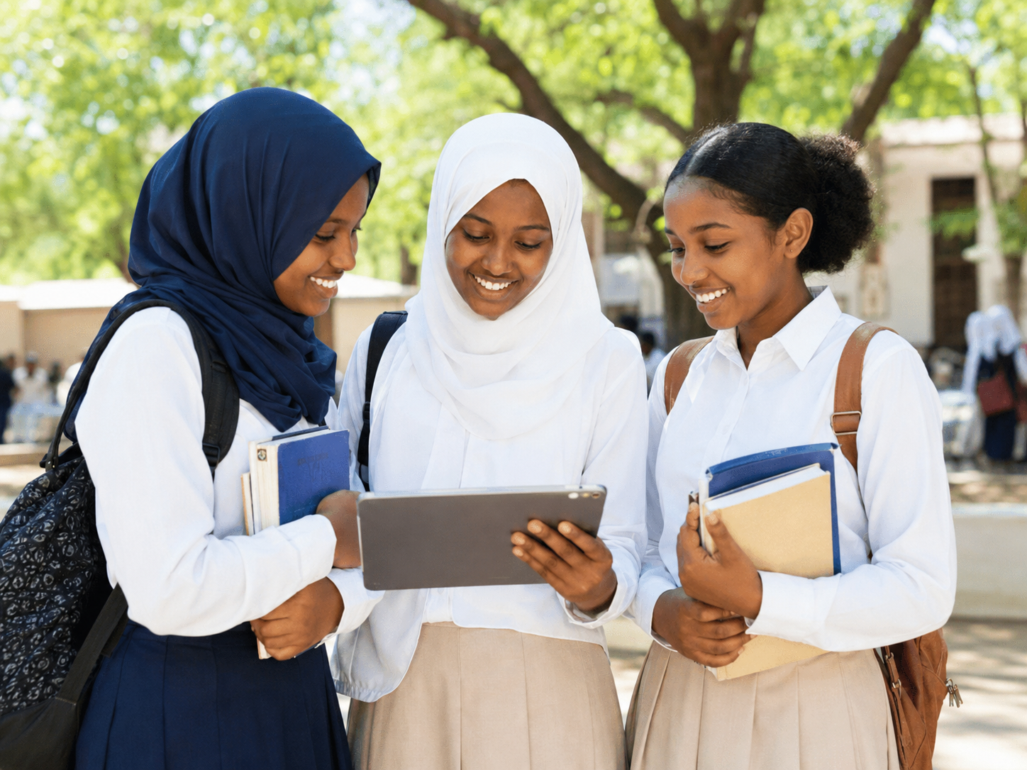 Somali students at school